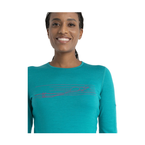 SOUS-COUCHE MERINO 200 OASIS COL ROND FEMME