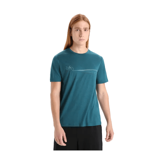 ICEBREAKER - T-SHIRT MERINO TECH LITE II CADENCE PATHS HOMME