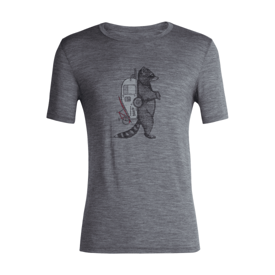 ICEBREAKER - T-SHIRT MERINO TECH LITE II WASCHBAR  WANDERING HOMME