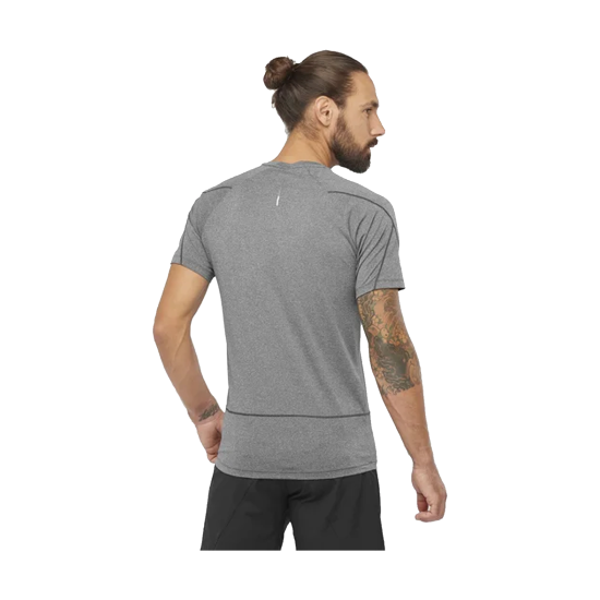 T-SHIRT MANCHES COURTES CROSS RUN HOMME GRIS