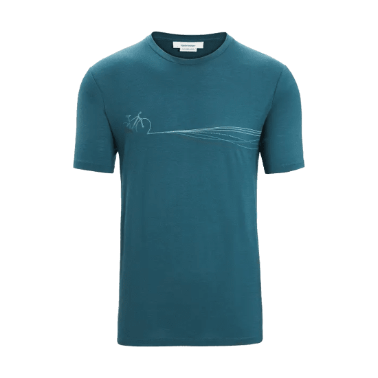 ICEBREAKER - T-SHIRT MERINO TECH LITE II CADENCE PATHS HOMME