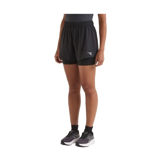 DIADORA - SHORT 2 EN 1 5'' RUN CREW FEMME