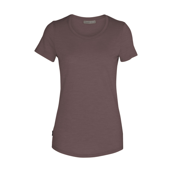 ICEBREAKER - T-SHIRT MERINO SPHERE ROSE FEMME