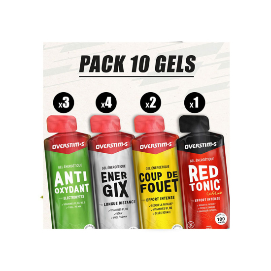 OVERSTIMS - PACK ASSORTIMENT 10 GELS SELECTION PERFORMANCE