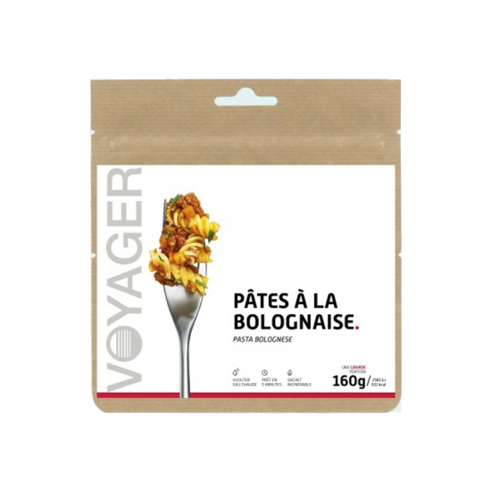 VOYAGER - REPAS LYOPHILISÉ - PÂTES À LA BOLOGNAISE 160G