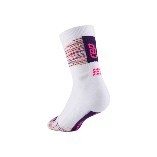 CHAUSSETTES PARIS VIBES 80'S MID CUT HOMME BLANCHES/ROSES