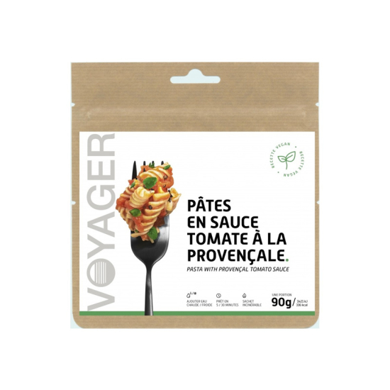 VOYAGER - REPAS LYOPHILISÉ - PÂTES EN SAUCE TOMATE À LA PROVENCALE