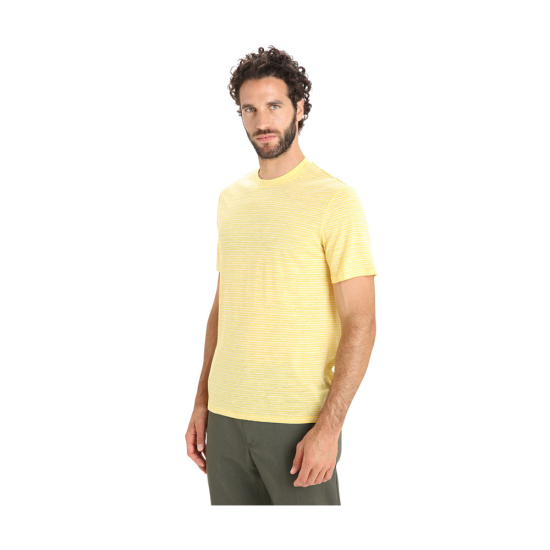 T-SHIRT MERINO LINEN RAYÉ HOMME