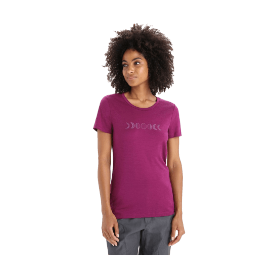 ICEBREAKER - T-SHIRT MERINO TECH LITE II MOON SONNET FEMME