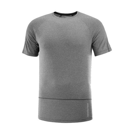 T-SHIRT MANCHES COURTES CROSS RUN HOMME GRIS