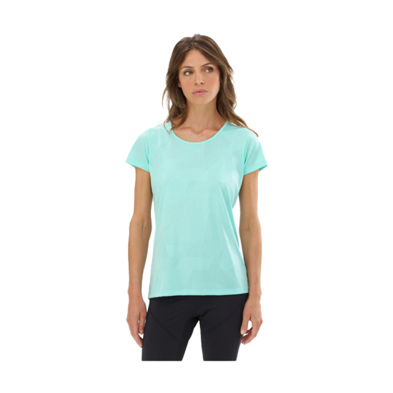 T-SHIRT À MANCHES COURTES HIKING JACQUARD FEMME