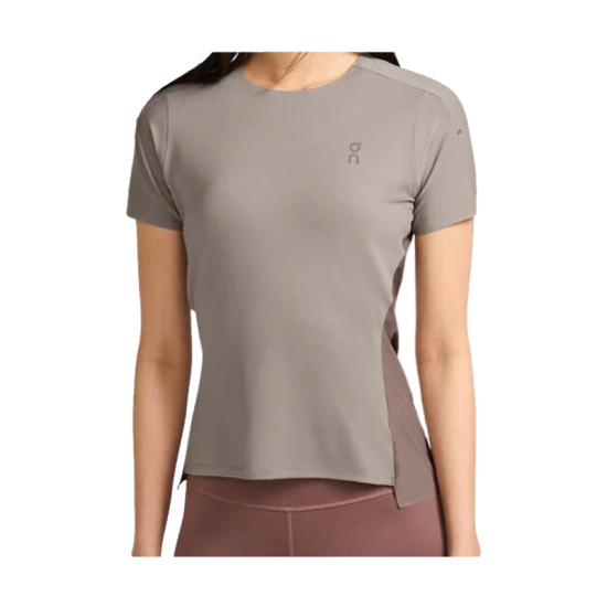 T-SHIRT PERFORMANCE-T FEMME VERT/MARRON