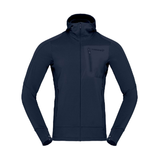 NORRONA - VESTE A CAPUCHE FALKETIND POWER GRID HOMME