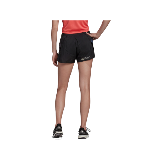 SHORT ADIZERO SPLIT FEMME NOIR