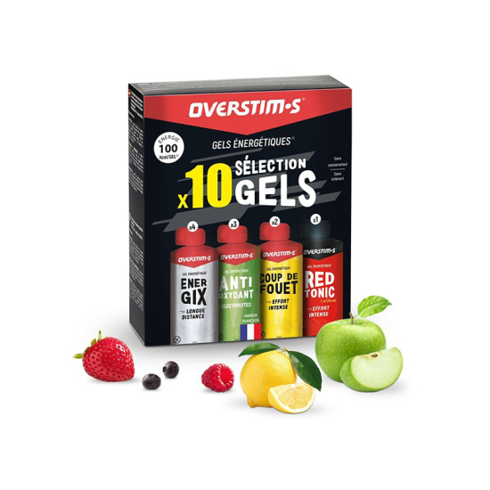 OVERSTIMS - PACK ASSORTIMENT 10 GELS SELECTION PERFORMANCE