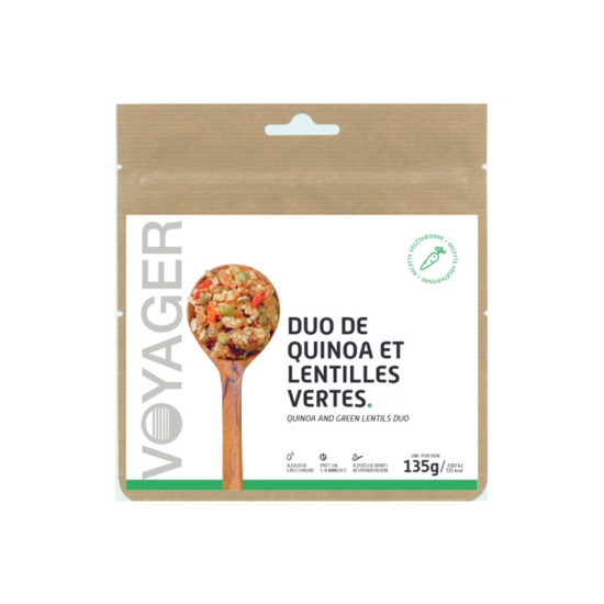 REPAS LYOPHILISÉ - DUO DE QUINOA ET LENTILLES VERTES