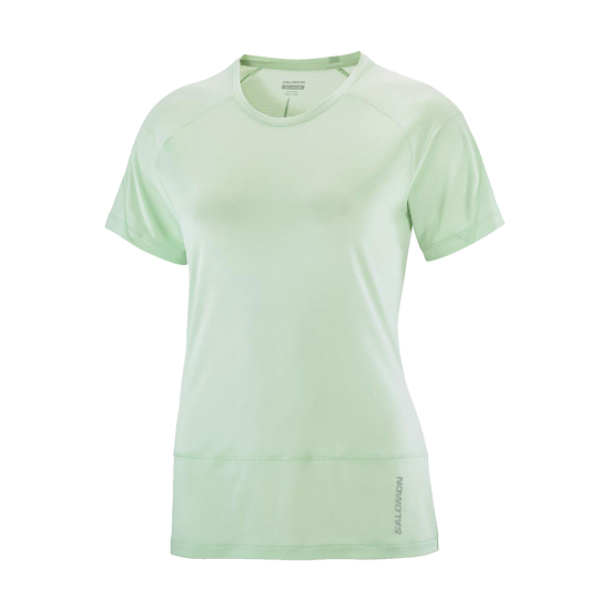 T-SHIRT MANCHES COURTES CROSS RUN FEMME VERT