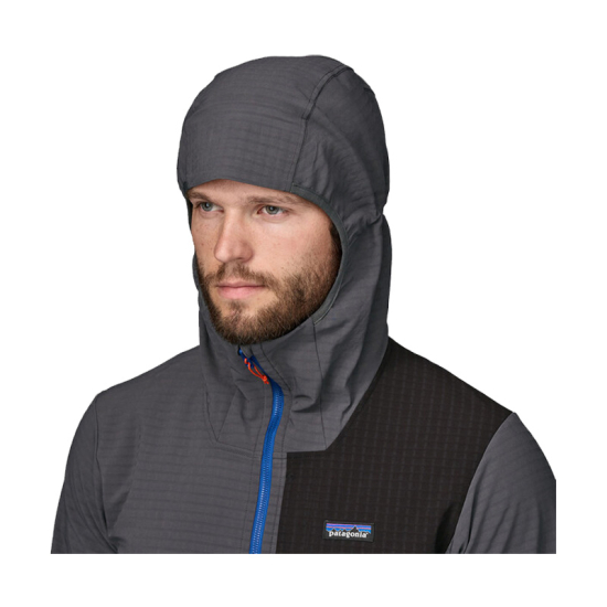 POLAIRE À CAPUCHE R1 TECHFACE HOMME GRISE