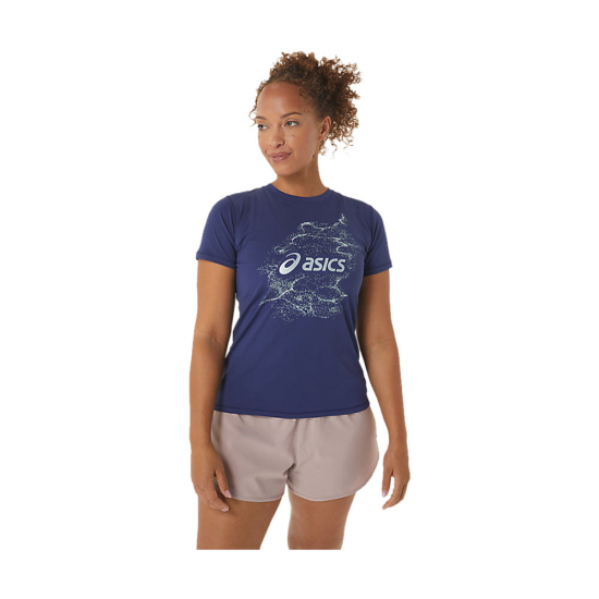 ASICS - T-SHIRT MANCHES COURTES NAGINO GRAPHIC RUN FEMME