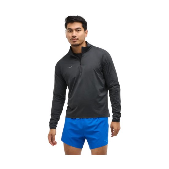 HOKA - T-SHIRT MANCHES LONGUES DEMI-ZIP GLIDETECH HOMME