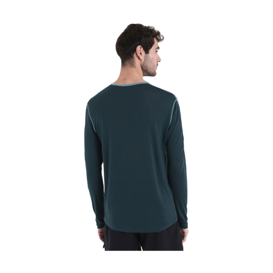 T-SHIRT MANCHES LONGUES MERINO 125 ZONEKNIT HOMME BLEU