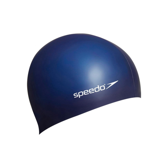 SPEEDO - BONNET DE BAIN FLAT SILICONE P12 BLEU