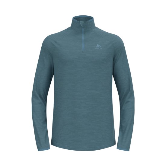 ODLO - SOUS-COUCHE 1/2 ZIP RUN EASY WARM HOMME