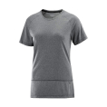 T-SHIRT MANCHES COURTES CROSS RUN FEMME GRIS