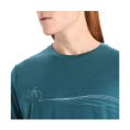 T-SHIRT MERINO TECH LITE II CADENCE PATHS HOMME - ICEBREAKER