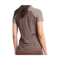 T-SHIRT PERFORMANCE-T FEMME VERT/MARRON