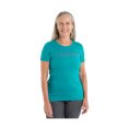 T-SHIRT MANCHES COURTES MERINO 150 TECH LITE II CAMPING LINES FEMME - ICEBREAKER