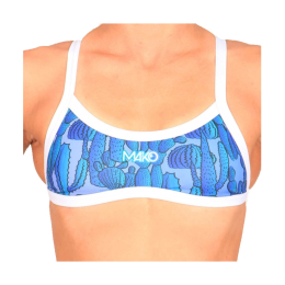 MAKO HAUT MAILLOT DE BAIN SUNKISSED FEMME BLEU 38 BLUE CACTUS