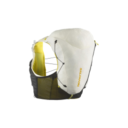 SALOMON SAC D'HYDRATATION ADV SKIN 12 BLANC AVEC FLASQUES