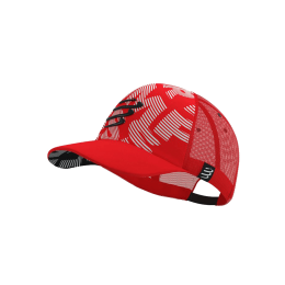 COMPRESSPORT CASQUETTE TRUCKER TU RED/WHITE