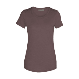 ICEBREAKER T-SHIRT MERINO SPHERE ROSE FEMME