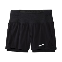 BROOKS SHORT HIGH POINT 5" 2 EN 1 SHORT 2.0 HOMME XL 01 BLACK