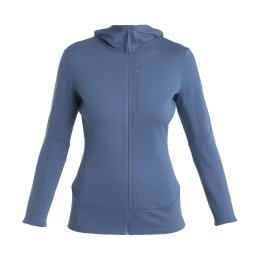 ICEBREAKER VESTE MERINO 260 QUANTUM IV CAPUCHE FEMME S DAWN