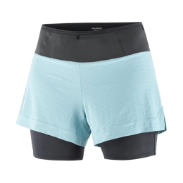 SHORT SENSE AERO 2 EN 1 FEMME BLEU