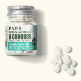 PAOS DENTIFRICE À CROQUER BIO MENTHE GLACIALE TU .