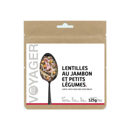 REPAS LYOPHILISÉ - LENTILLES AU JAMBON ET PETITS LÉGUMES