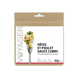 VOYAGER REPAS LYOPHILISÉ - PÂTES ET POULET SAUCE CURRY TU .