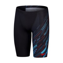 SPEEDO Maillot de bain Jammer Hyperboom homme 42 Noir/Bleu picton/Rouge