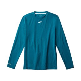 BROOKS T-SHIRT MANCHES LONGUES HIGH POINT HOMME M 481 - Celestial