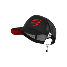 COMPRESSPORT CASQUETTE RACING TRUCKER TU BLACK/RED