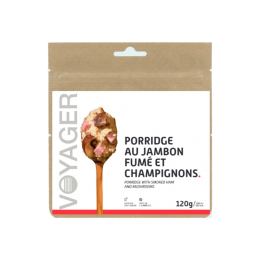 VOYAGER REPAS LYOPHILISÉ - PORRIDGE AU JAMBON FUMÉ ET CHAMPIGNONS TU .