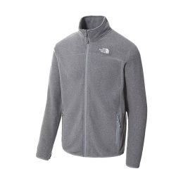 THE NORTH FACE POLAIRE 100 GLACIER ZIPPEE HOMME GRISE