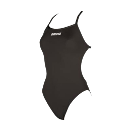 ARENA MAILLOT DE BAIN SOLID LIGHT TECH HIGH FEMME 42 55 / BLACK-WHITE