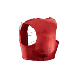 SALOMON SAC D'HYDRATATION ADV SKIN 5 AVEC FLASQUES ROUGE XS GOJI BERRY / EBONY