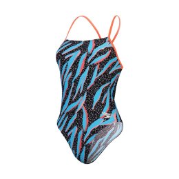 SPEEDO MAILLOT DE BAIN ENDURANCE+ ALLOVER DIGITAL FEMME 38 BLABLU