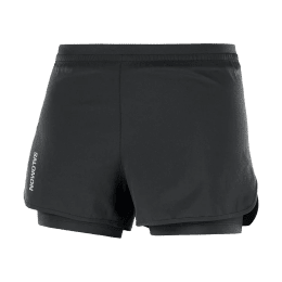 SALOMON SHORT CROSS 2 EN 1 FEMME S DEEP BLACK